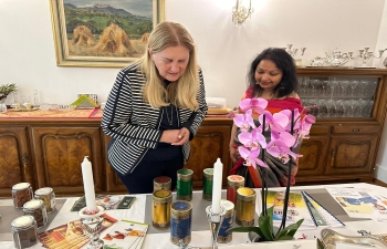 Embassy of India, Berne organized an event to promote One District One Product (ODOP) initiative at India House